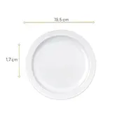 Prato de Sobremesa Gourmet Nadir Opaline 19,5cm
