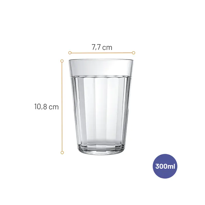 Jogo de Copo Americano Long Drink 300ml com 6 peças image number 1
