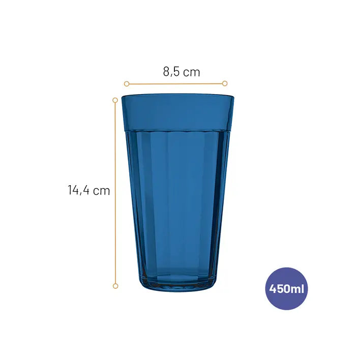 Jogo de Copo Americano Colors Long Drink 450ml com 4 peças image number 4