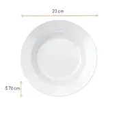 Prato Versi Nadir Opaline 23cm