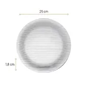 Prato Raso Diamante Duralex 26,5cm