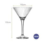 Jogo de Taças Martini Fiore Nadir 250ml com 4 peças