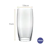 Copo Long Drink Favo Nadir 430ml