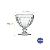 Jogo de Taças para Sorvete Tropical Nadir 300ml com 4 peças