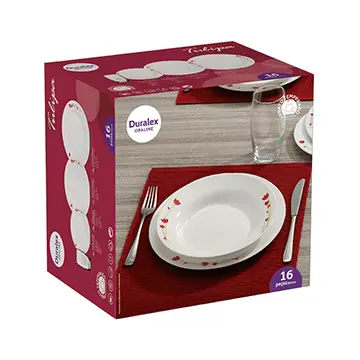 Aparelho de Jantar Tulipa Nadir Opaline 16 peças