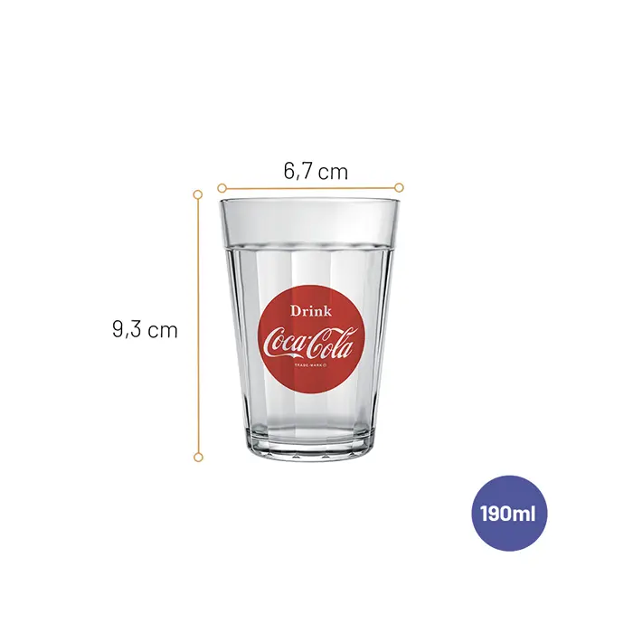 Jogo de Copos Linha do Tempo Coca-Cola 190ml com 6 peças image number 4