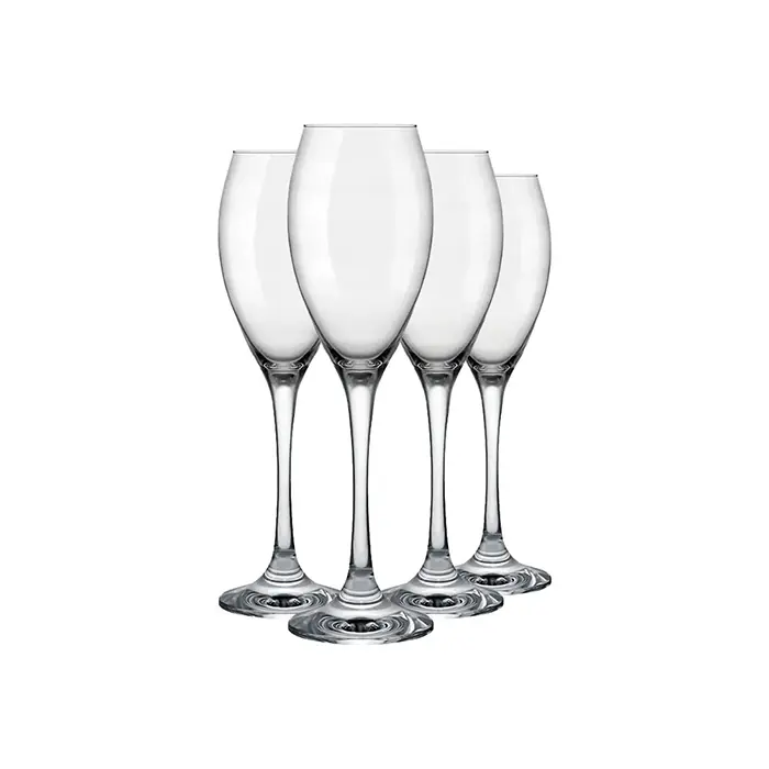 Jogo de Taças Prestige Flute Nadir 220ml com 4 peças