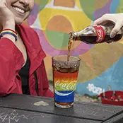 Jogo Copo Americano Coca-Cola Pride Garrafa 450ml 4 peças
