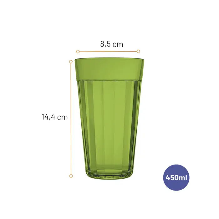 Jogo de Copo Americano Colors Long Drink 450ml com 4 peças image number 1