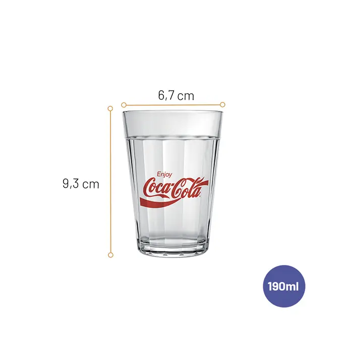 Jogo de Copos Linha do Tempo Coca-Cola 190ml com 6 peças image number 2