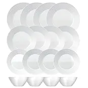 Aparelho de Jantar Saturno 16 peças Nadir Opaline