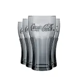 Jogo de Copos Contour Verde Coca-Cola 470ml com 4 peças