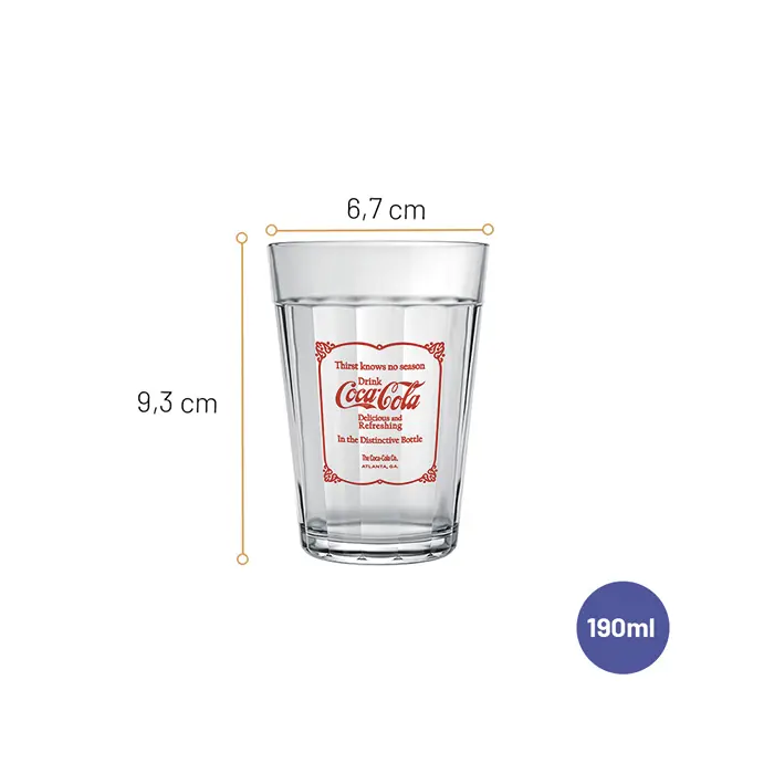 Jogo de Copos Linha do Tempo Coca-Cola 190ml com 6 peças image number 7