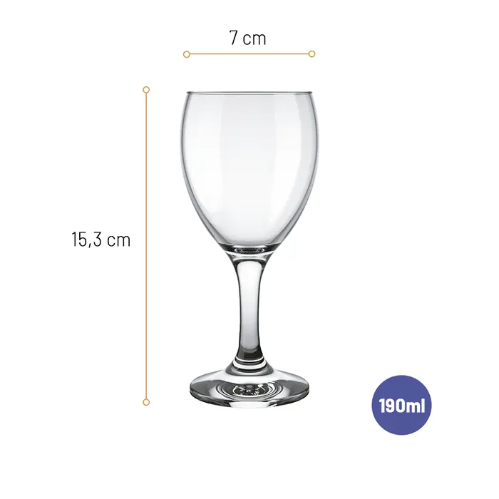 Jogo de Taças para Vinho Windsor Nadir 190ml com 6 peças image number 1
