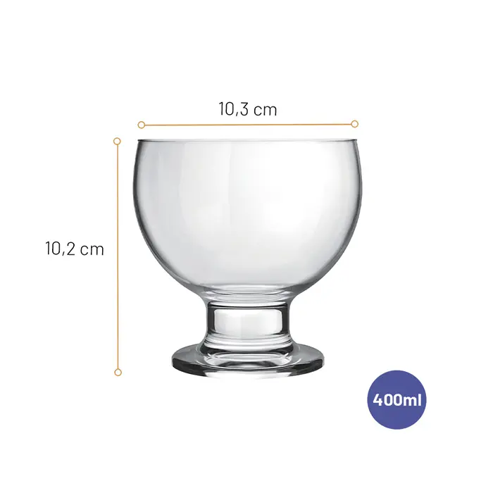 Jogo de Taças de Sobremesa Paulista Nadir 400ml com 4 peças image number 1