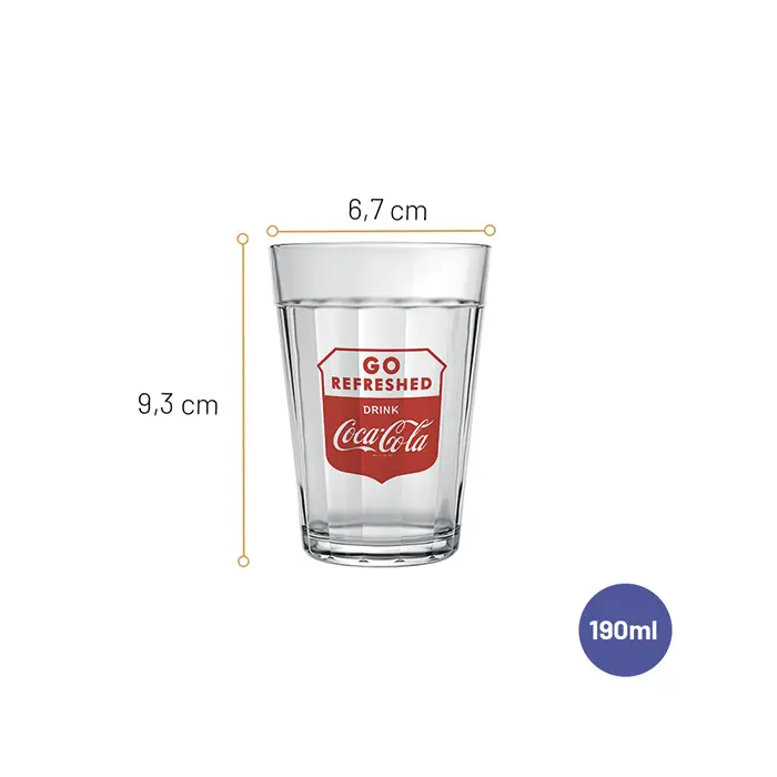 Jogo de Copos Linha do Tempo Coca-Cola 190ml com 6 peças image number 6