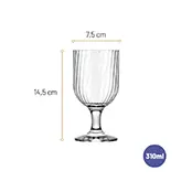 Jogo de Taças para Água Fiore Nadir 310ml com 4 peças