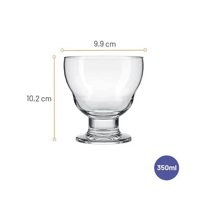 Jogo de Taças para Sorvete Samba Nadir 360ml com 3 peças image number 1