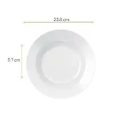 Prato Menu Nadir Opaline 23cm