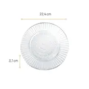 Jogo de Pratos Primavera Duralex 22,4cm com 6 peças