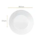 Aparelho de Jantar Saturno 16 peças Nadir Opaline