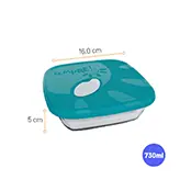 Conjunto Assadeiras Quadradas Sempre com Tampa 3 peças