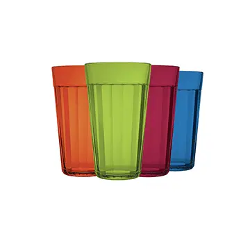 Jogo de Copo Americano Colors Long Drink 450ml com 4 peças