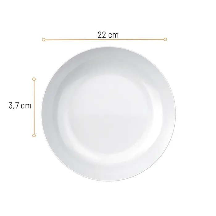 Aparelho de Jantar Blanc Nadir Opaline 12 peças image number 3