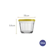 Tigela Copo Americano de 150ml com Tampa Plástica