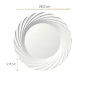 Prato Raso Jasmim Nadir Opaline 26cm
