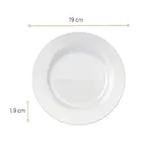 Prato para Sobremesa Versi Nadir Opaline 19cm