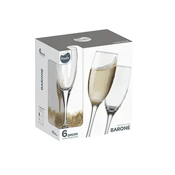 Jogo de Taças para Vinho Barone Nadir 190ml 6 peças Giftbox